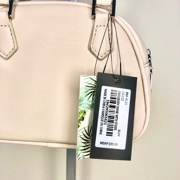 Badgley Mischka Quilted Crossbody Mini Bag with Silver-Tone Studs - Picture 13 of 16